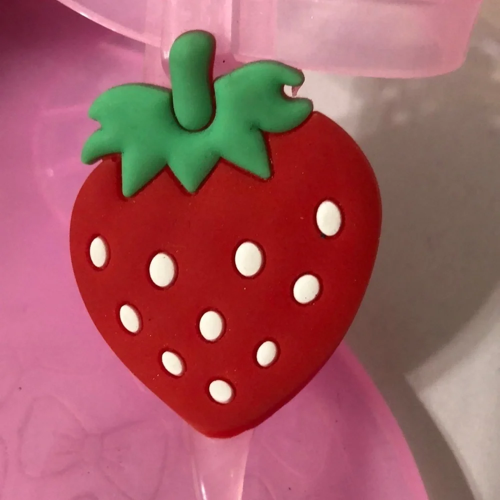 Pink Strawberry Jelly Sandals Girl size 13